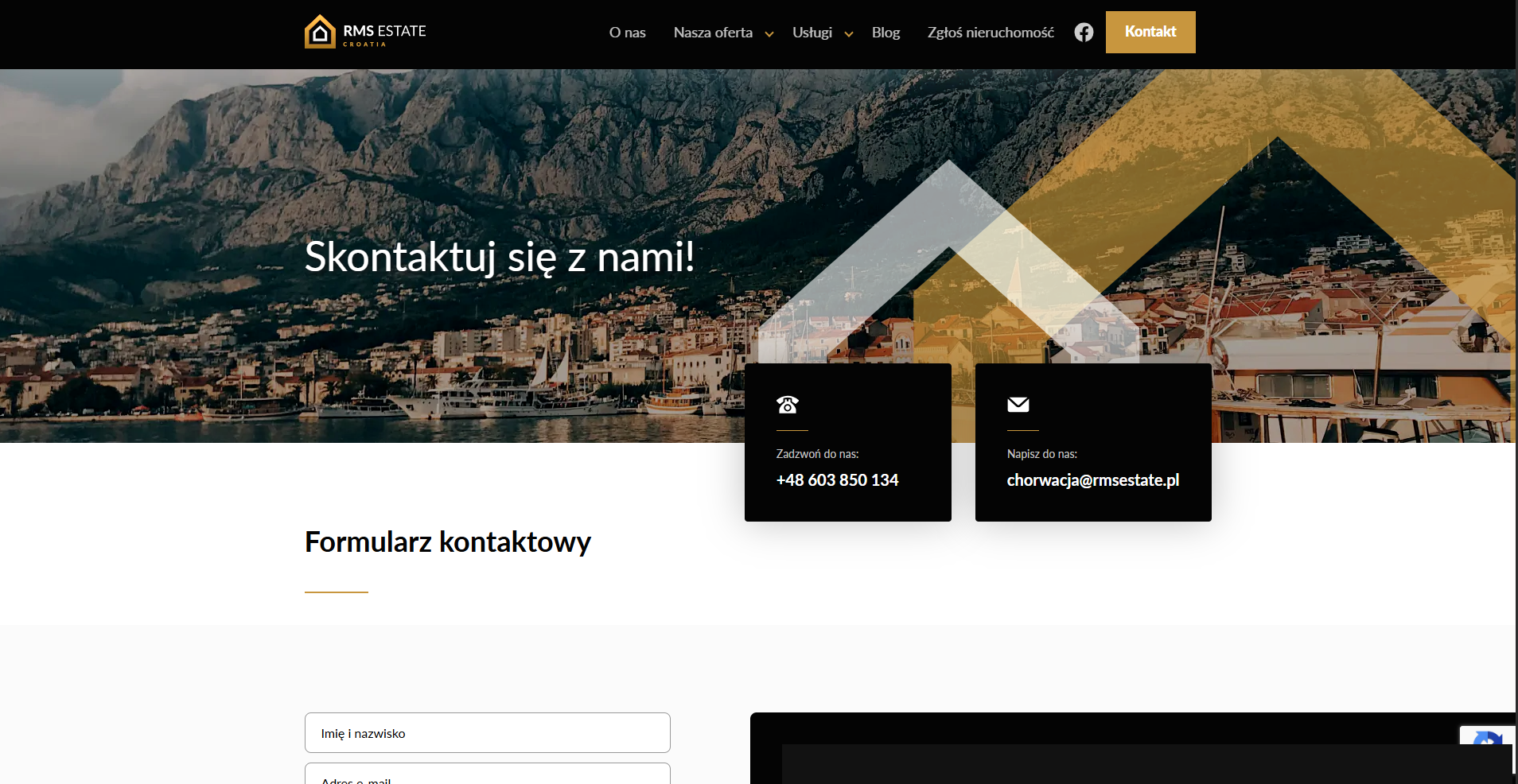 Strona www nieruchomoscichorwacja