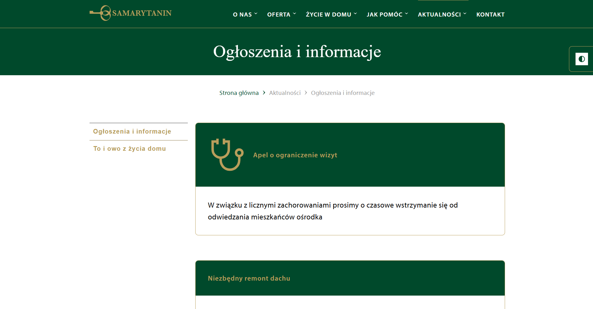 Samarytanin - strona www